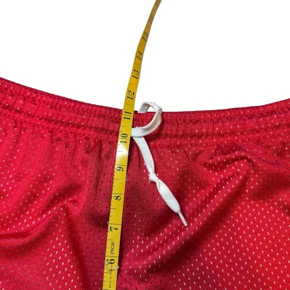 Nike Shorts Womens Extra Small Red Dri Fit Mesh Athletic Jogging Y2K Swoosh EUC - Picture 5 of 9